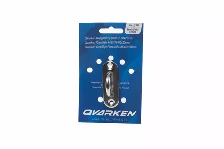 Qvarken Rengaslevy AISI316 80x26mm - Duell venetarvikkeet - 139612 - 1