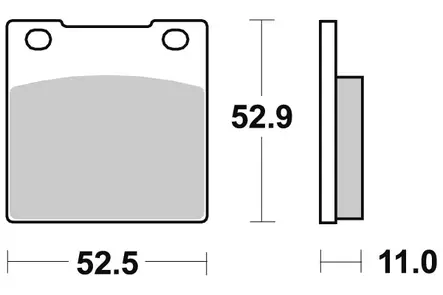 Sbs Jarrupalat Ceramic - Duell MP varaosat ja tarvikkeet - 123312 - 1