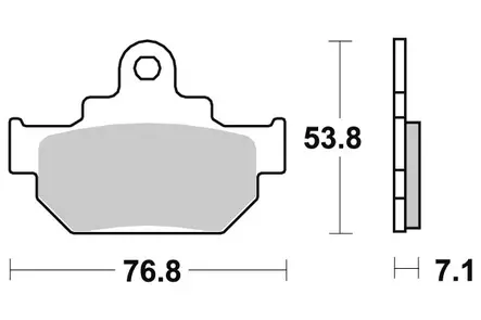 Sbs Jarrupalat Ceramic - Duell MP varaosat ja tarvikkeet - 124102 - 1