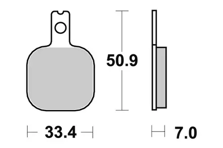 Sbs Jarrupalat Dual Carbon - Duell MP varaosat ja tarvikkeet - 123712 - 1