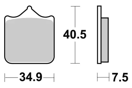Sbs Jarrupalat Sintered - Duell MP varaosat ja tarvikkeet - 123162 - 1