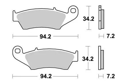 Sbs Jarrupalat Sintered - Duell MP varaosat ja tarvikkeet - 123992 - 1