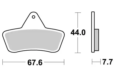 Sbs Jarrupalat Sintered Atv - Duell MP varaosat ja tarvikkeet - 123392 - 1