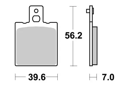 Sbs Jarrupalat Sintered Offroad - Duell MP varaosat ja tarvikkeet - 123752 - 1