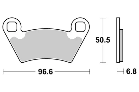 Sbs Jarrupalat Sintered Offroad - Duell MP varaosat ja tarvikkeet - 123852 - 1