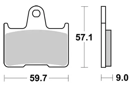Sbs Jarrupalat Sintered Taakse - Duell MP varaosat ja tarvikkeet - 123342 - 1