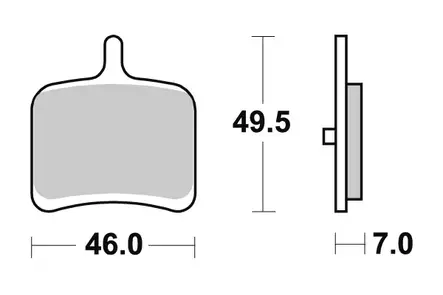 Sbs Jarrupalat Sintered Taakse - Duell MP varaosat ja tarvikkeet - 123452 - 1