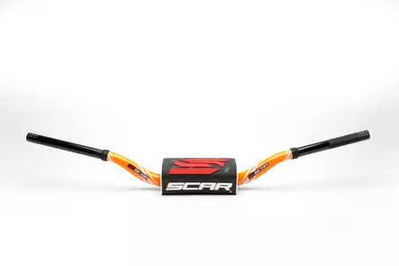 Scar Handlebar O² COLOR Ø28,6 (1 1/8”) - KTM 85SX - ORANGE Bar - BLACK Bar pad - Duell MP varaosat ja tarvikkeet - 75292 - 1