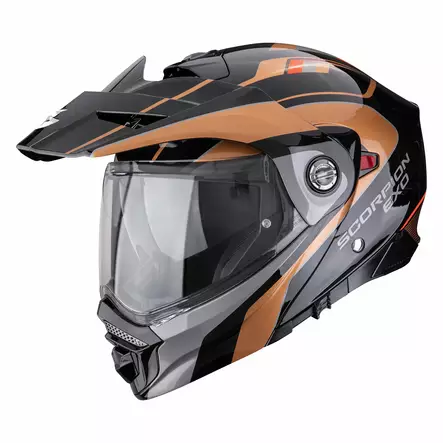 SCORPION Helmet ADX-2 KAMPS Black-Copper, L - Duell ajovarusteet - 49762 - 1