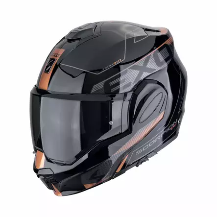 SCORPION Kypärä EXO-TECH EVO TRAVELLER Musta-Kupari, S - Duell ajovarusteet - 50342 - 1