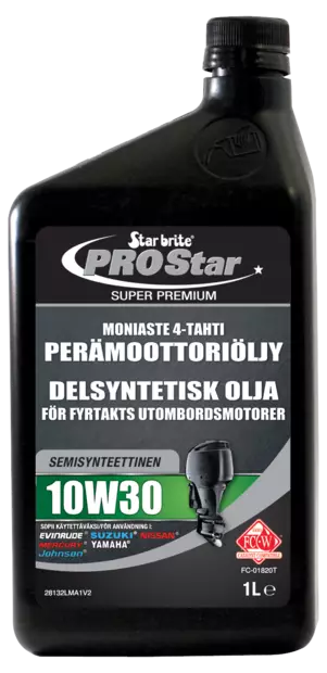 Star brite Moniaste 4-tahti 10W30 Perämoot.öljy synt. 1L - Duell venetarvikkeet - 132742 - 1