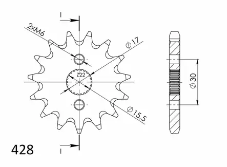 Supersprox / JT Eturatas 1257.15 - Duell MP varaosat ja tarvikkeet - 119952 - 1