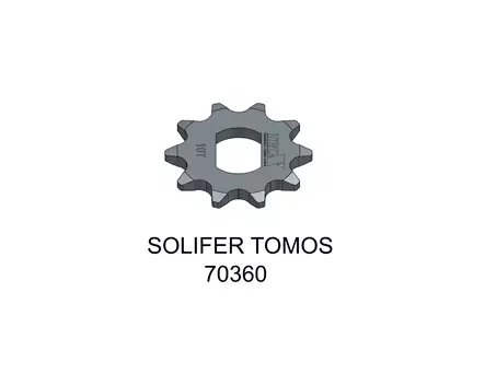 Tec-X Eturatas 10 hammasta (415) Solifer SM / Tomos - Duell mopojen varaosat ja tarvikkeet - 118432 - 1