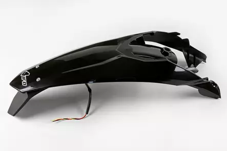 UFO Rear Fender Enduro LED EXC/EXC-F 125-500 2012-16 Musta 001 - Duell MP varaosat ja tarvikkeet - 48132 - 1