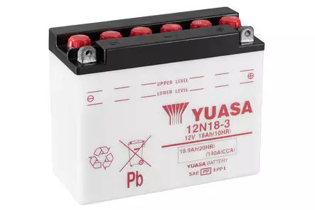Yuasa akku, 12N18-3 (dc) akkuhappoa ei mukana - Duell muut varaosat ja tarvikkeet - 131302 - 1