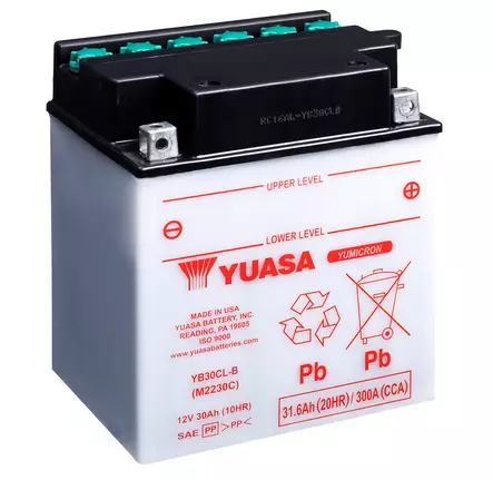 Yuasa akku, YB30CL-B (dc) akkuhappoa ei mukana - Duell muut varaosat ja tarvikkeet - 131912 - 1
