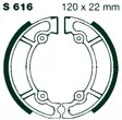 AIR Bromsbackar S 616 120x22mm parvis - Duell MP varaosat ja tarvikkeet - 68402 - 1