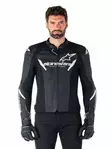 Alpinestars Nahkatakki Faster v3 Airflow Musta/Valkoinen, 52 - Duell ajovarusteet - 40152 - 1