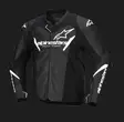 Alpinestars Nahkatakki Faster v3 Musta/Valkoinen, 52 - Duell ajovarusteet - 40572 - 1