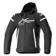 Alpinestars Tekstiilitakki Zaca Vedenpitävä Musta/Valkoinen 3XL - Duell ajovarusteet - 42542 - 1