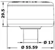 Ankkurivalo LED Evoled musta - 360° - Duell venetarvikkeet - 7622 - 1