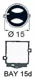 BAY15D 24V 25W - Duell venetarvikkeet - 6202 - 1