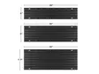 Caliber LowPro GripGlide - Wide (12") - Extension Set - 4pc. - Duell MK varaosat ja tarvikkeet - 20962 - 1