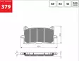 GOLDFREN Jarrupalat 379 Ceramic carbon AD - Duell MP varaosat ja tarvikkeet - 67192 - 1