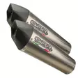 GPR Aprilia Dorsoduro 900 2017/20 e4 Pair EC-Approv. slip-on exhaust GP Evo4 Ti - Duell MP varaosat ja tarvikkeet - 110792 - 1