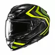 HJC Kypärä F71 Carbon Nevio Musta/Fluo Keltainen MC3H XS - Duell ajovarusteet - 56132 - 1