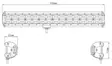 Kinwons Led Kaukovalopaneeli 10-30V 336W Flood - Duell ATV varaosat ja tarvikkeet - 139062 - 1