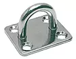 Osculati SS rectangular plate w/ring 8 mm - Duell venetarvikkeet - 6082 - 1