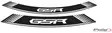 Puig Kit 8 Rim Strips Gsr C/White - Duell MP varaosat ja tarvikkeet - 92152 - 1