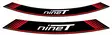 Puig Kit 8 Rim Strips R Nine T C/Red - Duell MP varaosat ja tarvikkeet - 90782 - 1