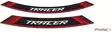 Puig Kit 8 Rim Strips Tracer C/Red - Duell MP varaosat ja tarvikkeet - 91042 - 1