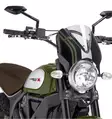 Puig Windshield Retrovision Scrambler 15-18 Black/Cl - Duell MP varaosat ja tarvikkeet - 91682 - 1