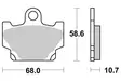 Sbs Jarrupalat Ceramic - Duell MP varaosat ja tarvikkeet - 123362 - 1