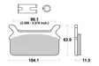 Sbs Jarrupalat Ceramic - Duell MP varaosat ja tarvikkeet - 123952 - 1