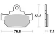 Sbs Jarrupalat Ceramic - Duell MP varaosat ja tarvikkeet - 124102 - 1