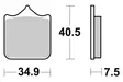 Sbs Jarrupalat Sintered - Duell MP varaosat ja tarvikkeet - 123162 - 1