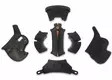 Schuberth C5/E2 Toppaus sivut+taka 57 round head custom fit - Duell ajovarusteet - 65662 - 1