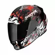 SCORPION Helmet EXO-491 SPECTER Black-Red, L - Duell ajovarusteet - 49432 - 1