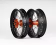 Sixty5 KTM Supermoto Musta/Oranssi vannesarja 3.5-17/5.0-17 - Duell MP varaosat ja tarvikkeet - 64102 - 1