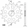 Supersprox Eturatas 1185-17.2 - Duell MP varaosat ja tarvikkeet - 119122 - 1