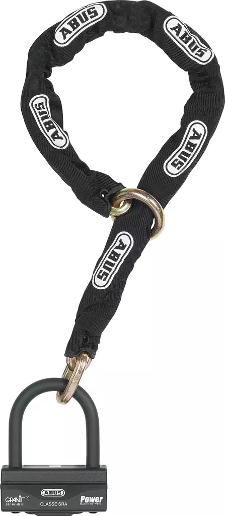 ABUS Ketjulukko Granit 58/140HBIII100 + 12KS120 black loop - Duell muut varaosat ja tarvikkeet - 67383 - 1