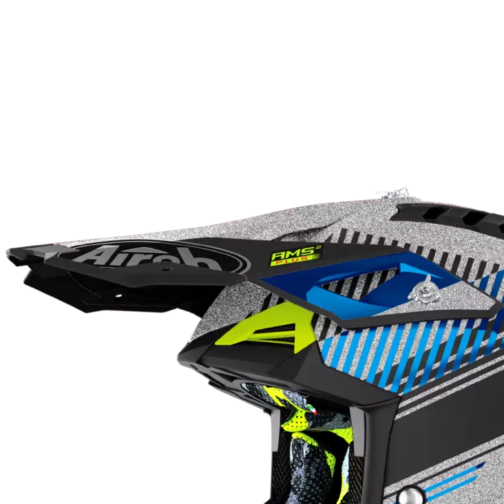 Airoh Aviator 3 Lippa Wave hopea kromi - Duell ajovarusteet - 59413 - 1