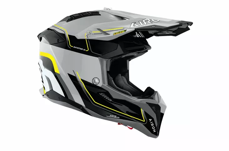Airoh Kypärä Aviator 3 Leader Keltainen kiiltävä, 2XL - Duell ajovarusteet - 60973 - 1