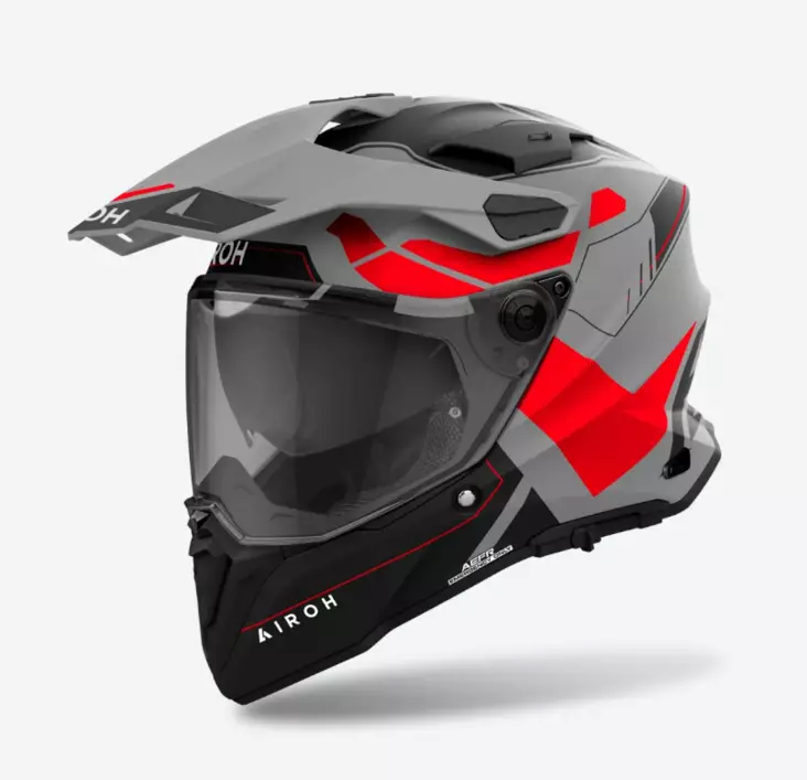 Airoh Kypärä Commander 2 Reveal Punainen Fluo Matta, S - Duell ajovarusteet - 60563 - 1