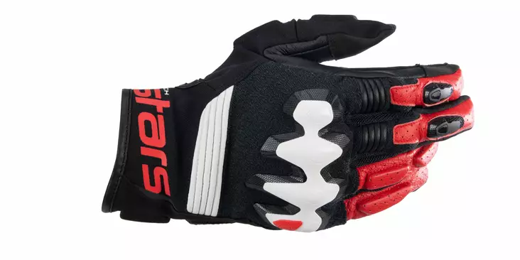 Alpinestars Hanska Halo Musta/Valkoinen/Punainen, M - Duell ajovarusteet - 40883 - 1