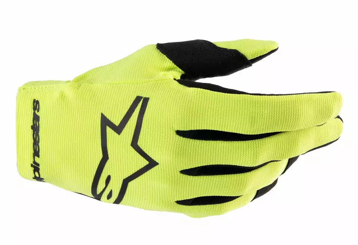 Alpinestars Hanska Radar Keltainen Fluo Musta, M - Duell ajovarusteet - 39623 - 1